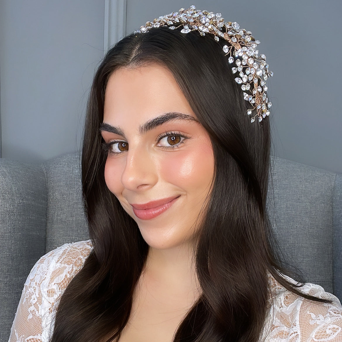 Aalia Crystal Bridal Headpiece Hair Accessories - Headpieces