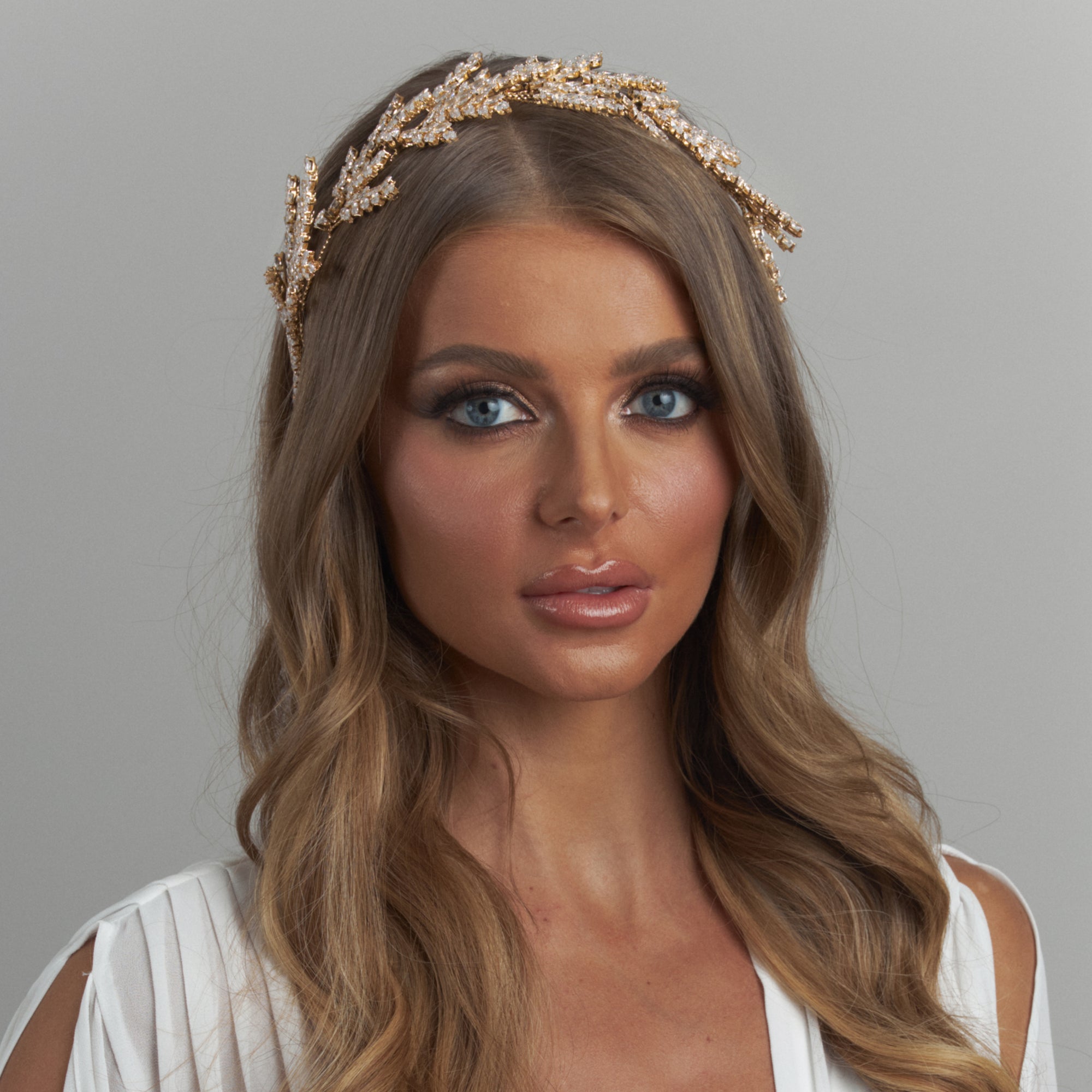 Esmee Crystal Bridal Headpiece Hair Accessories - Headpieces