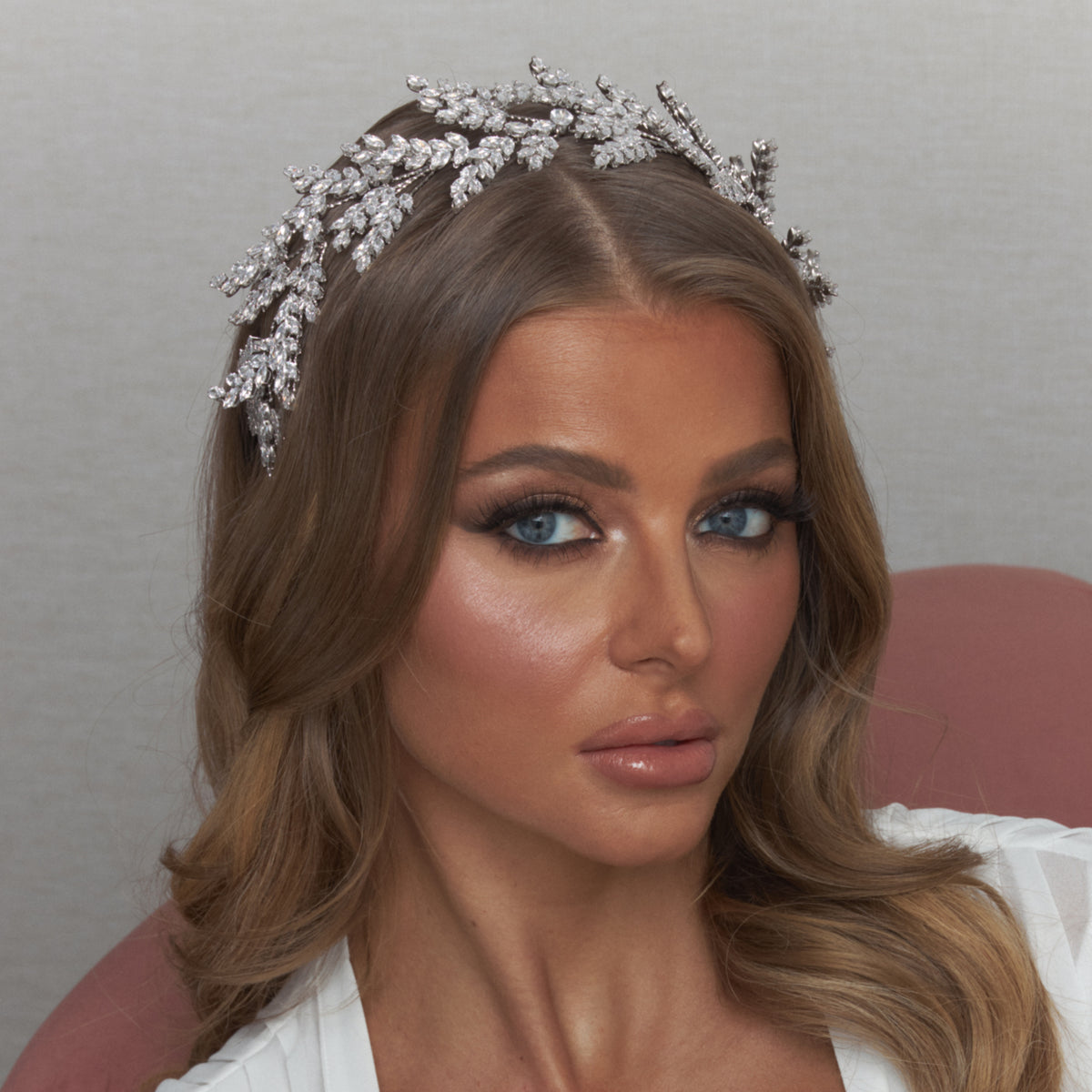 Esmee Crystal Bridal Headpiece Hair Accessories - Headpieces