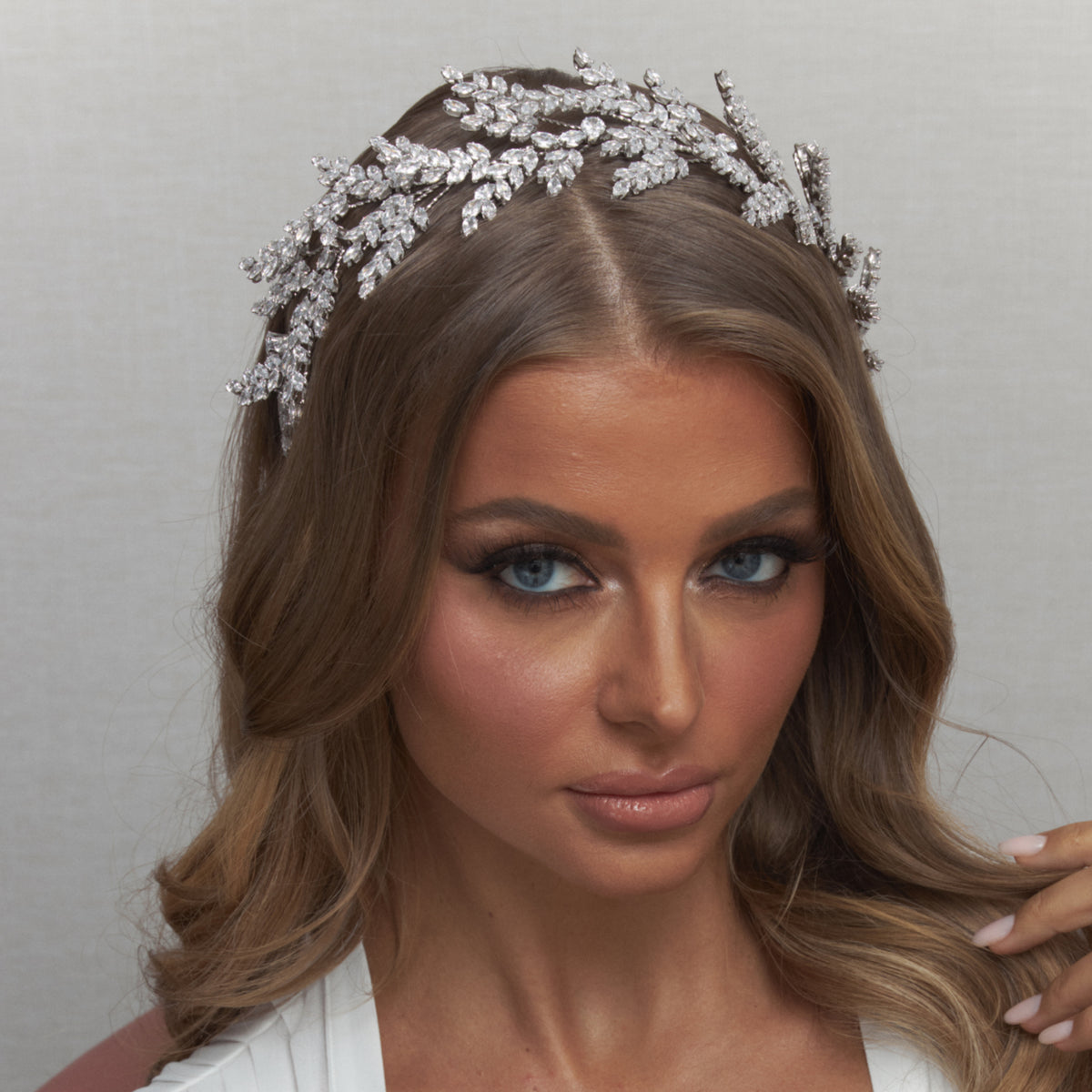 Esmee Crystal Bridal Headpiece Hair Accessories - Headpieces
