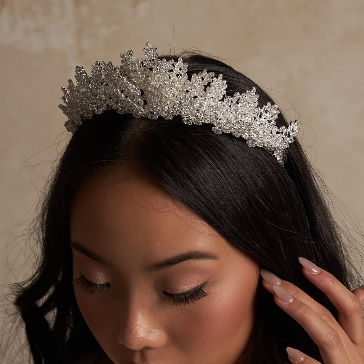 Acilia Crystal Bridal Crown Hair Accessories - Tiara &amp; Crown