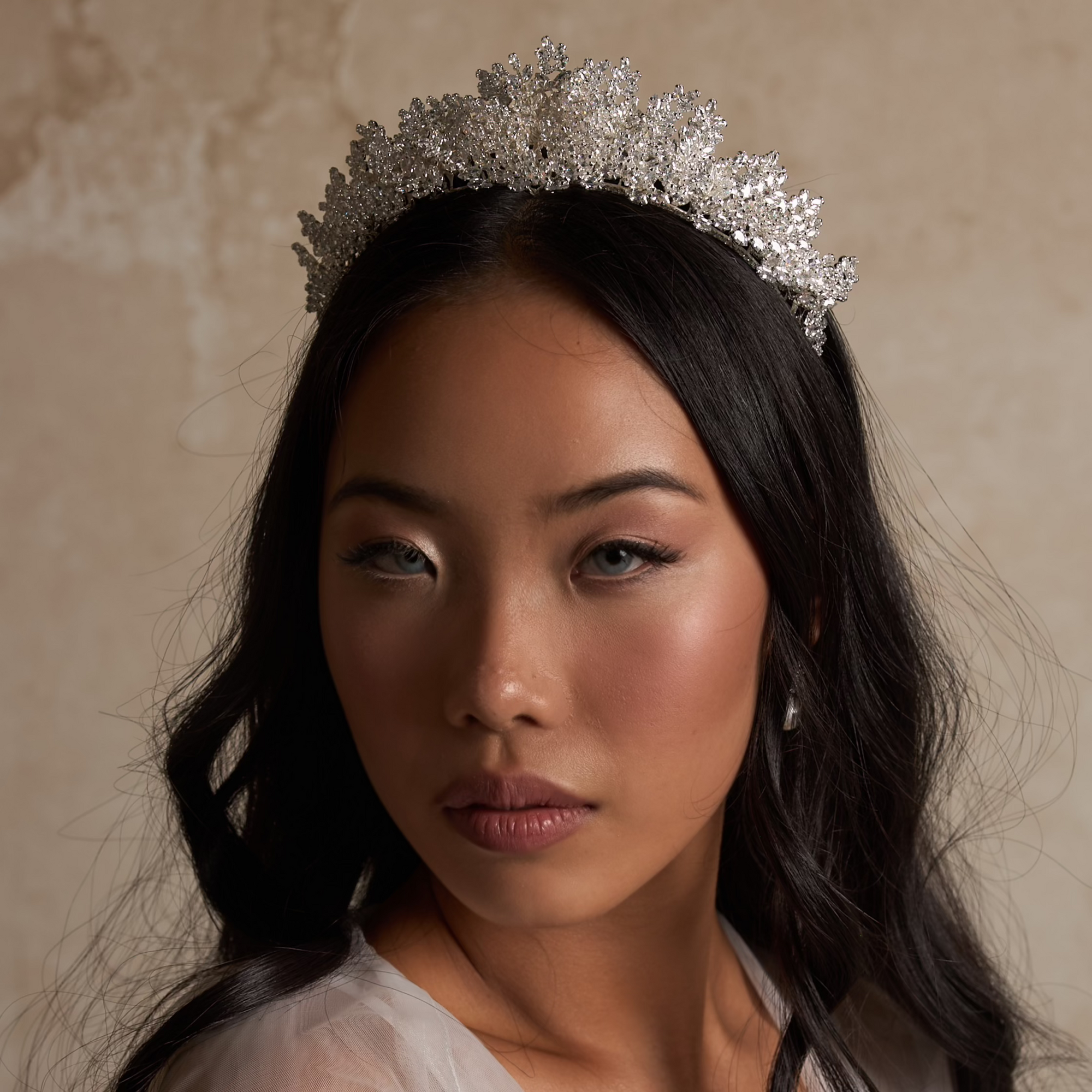 Acilia Crystal Bridal Crown Hair Accessories - Tiara & Crown