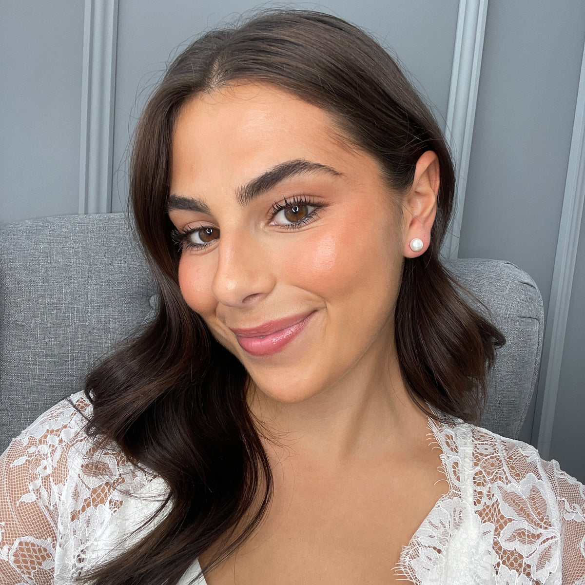 Epona Pearl Bridal Stud Earrings Earrings - Classic Stud