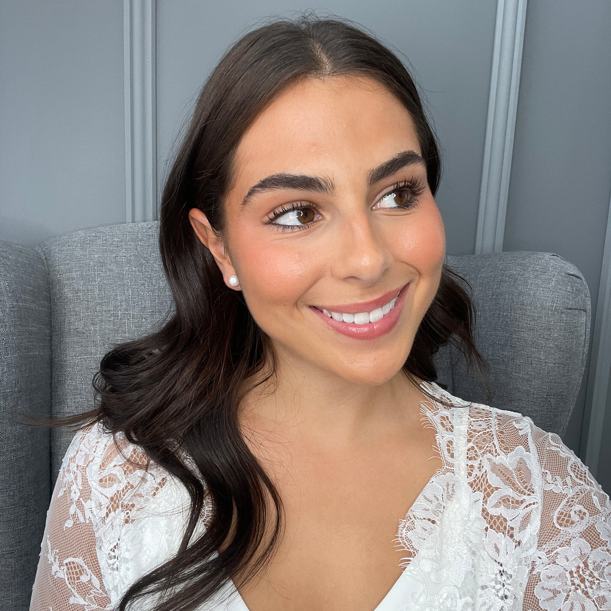 Epona Pearl Bridal Stud Earrings Earrings - Classic Stud