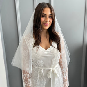 Vienna Bridal Veil Gathered