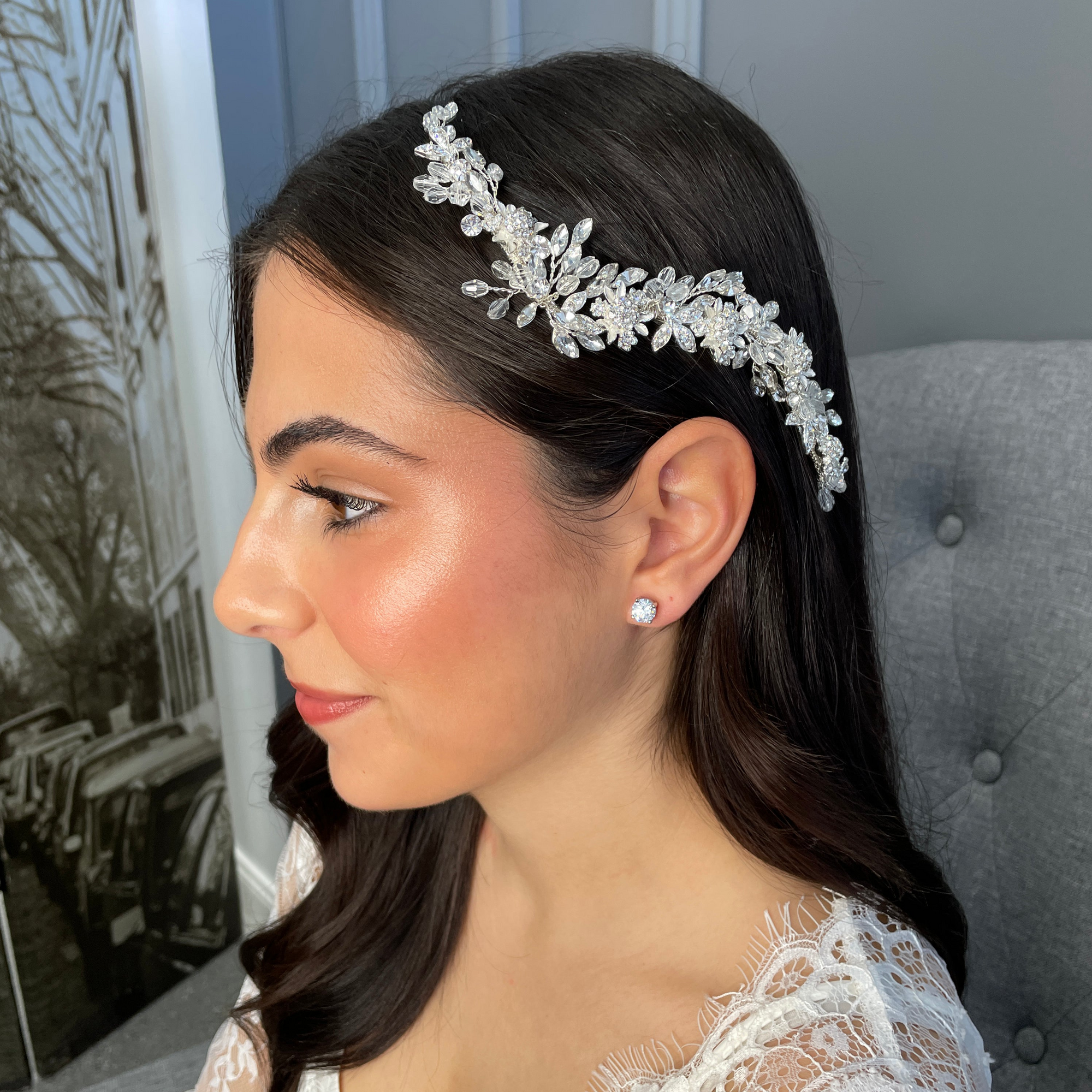 Carine Crystal Bridal Headpiece Hair Accessories - Headpieces