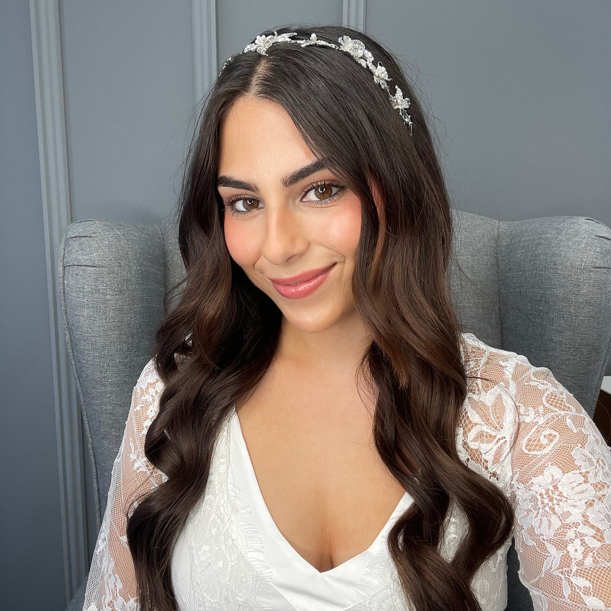 Rochella Crystal Pearl Bridal Hair Vine Hair Accessories - Headpieces