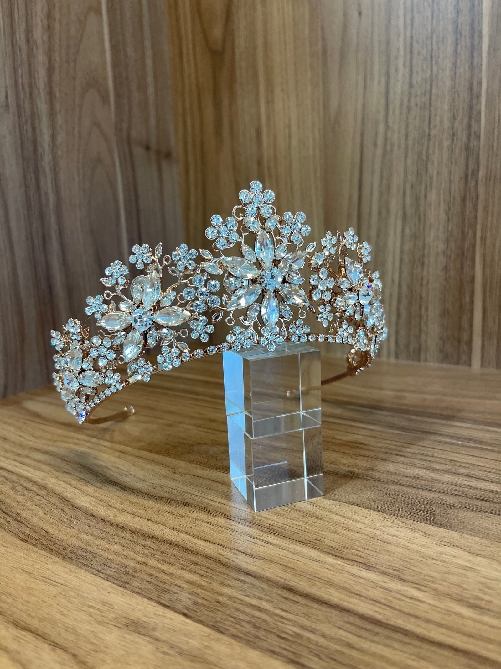 Vanya Bridal Crown - Rose Gold