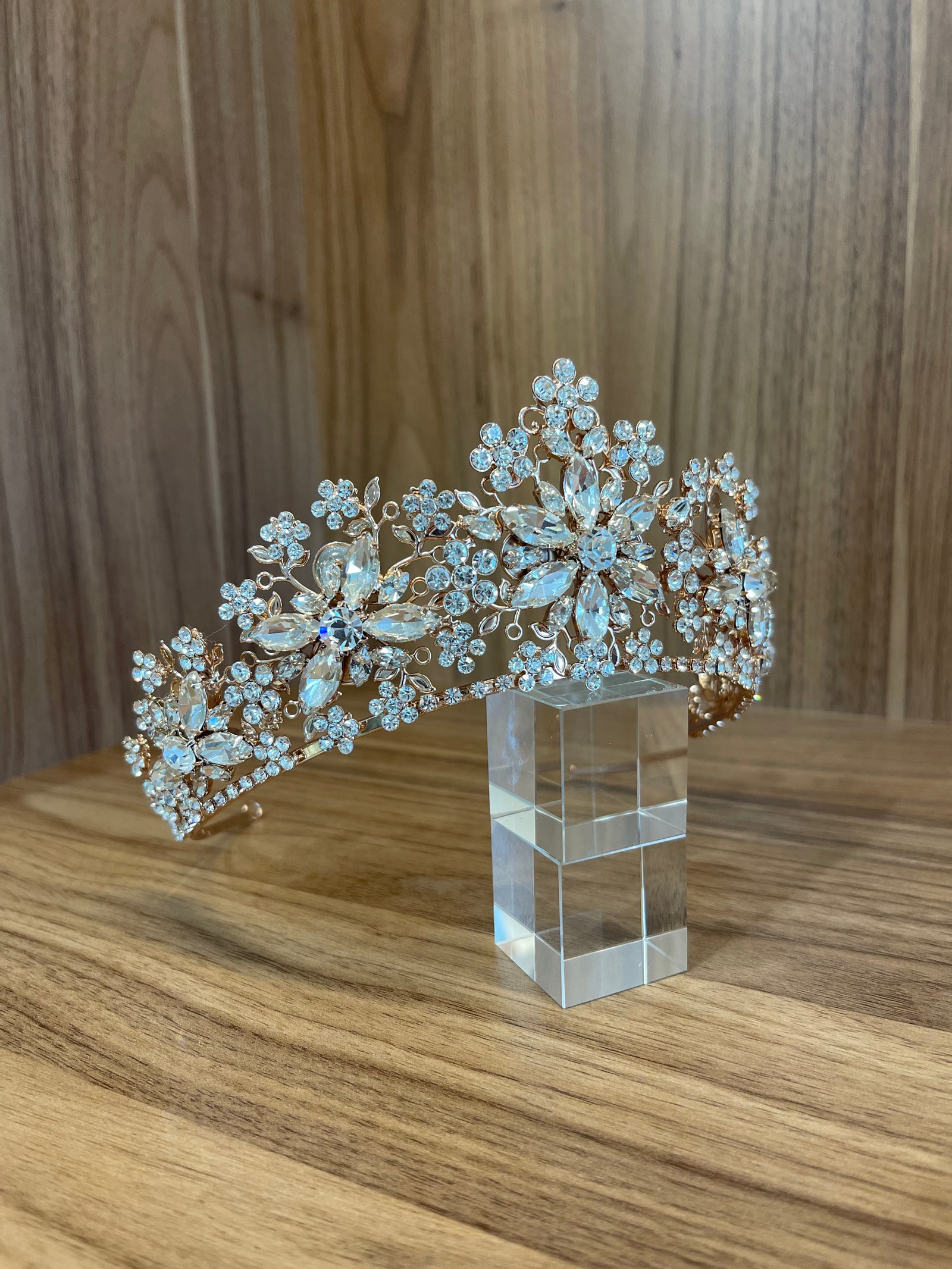 Vanya Bridal Crown - Rose Gold