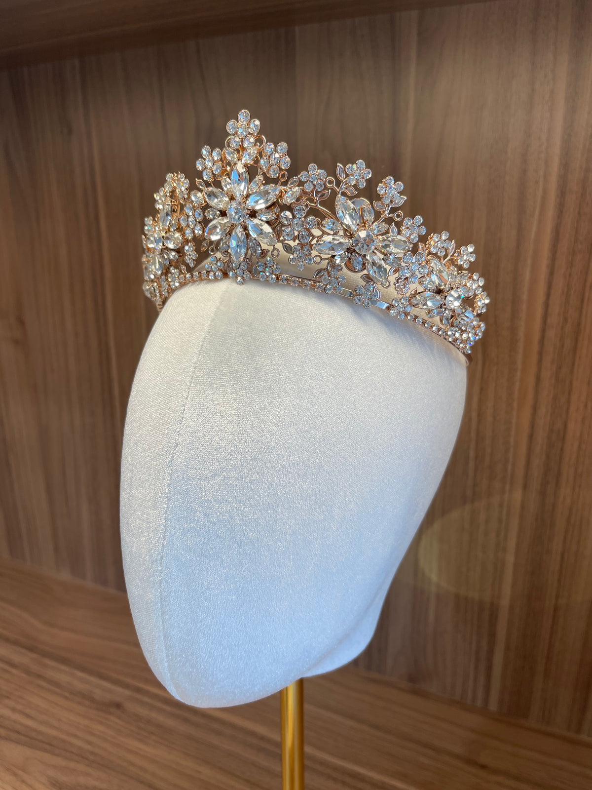 Vanya Bridal Crown - Rose Gold