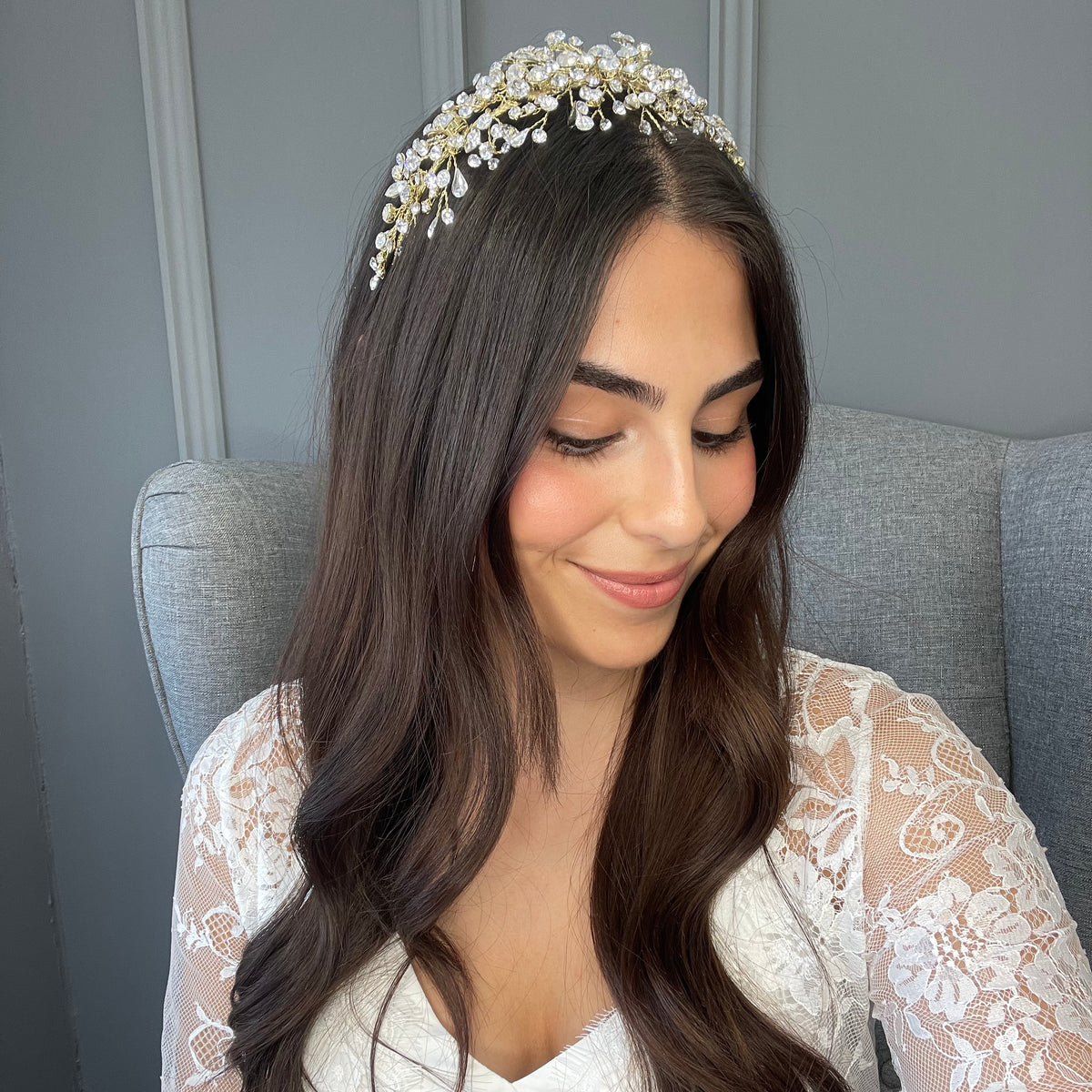 Adesh Crystal Bridal Headpiece Hair Accessories - Headpieces