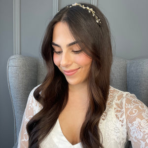 Anabella Bridal Hair Vine - Gold Hair Accessories - Headpieces    