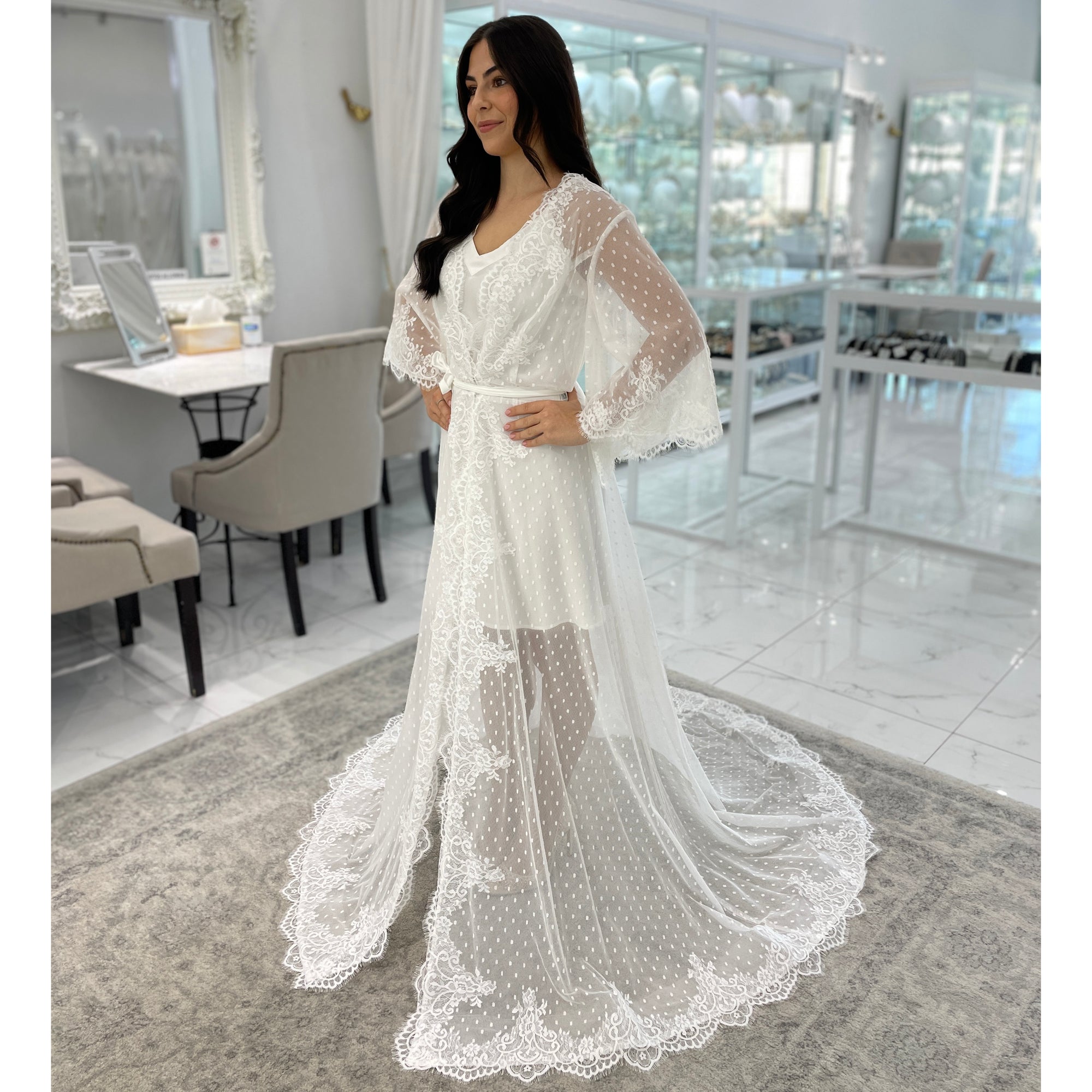 Bridget Bridal Luxury Robe Bridal Lingerie - Robe    