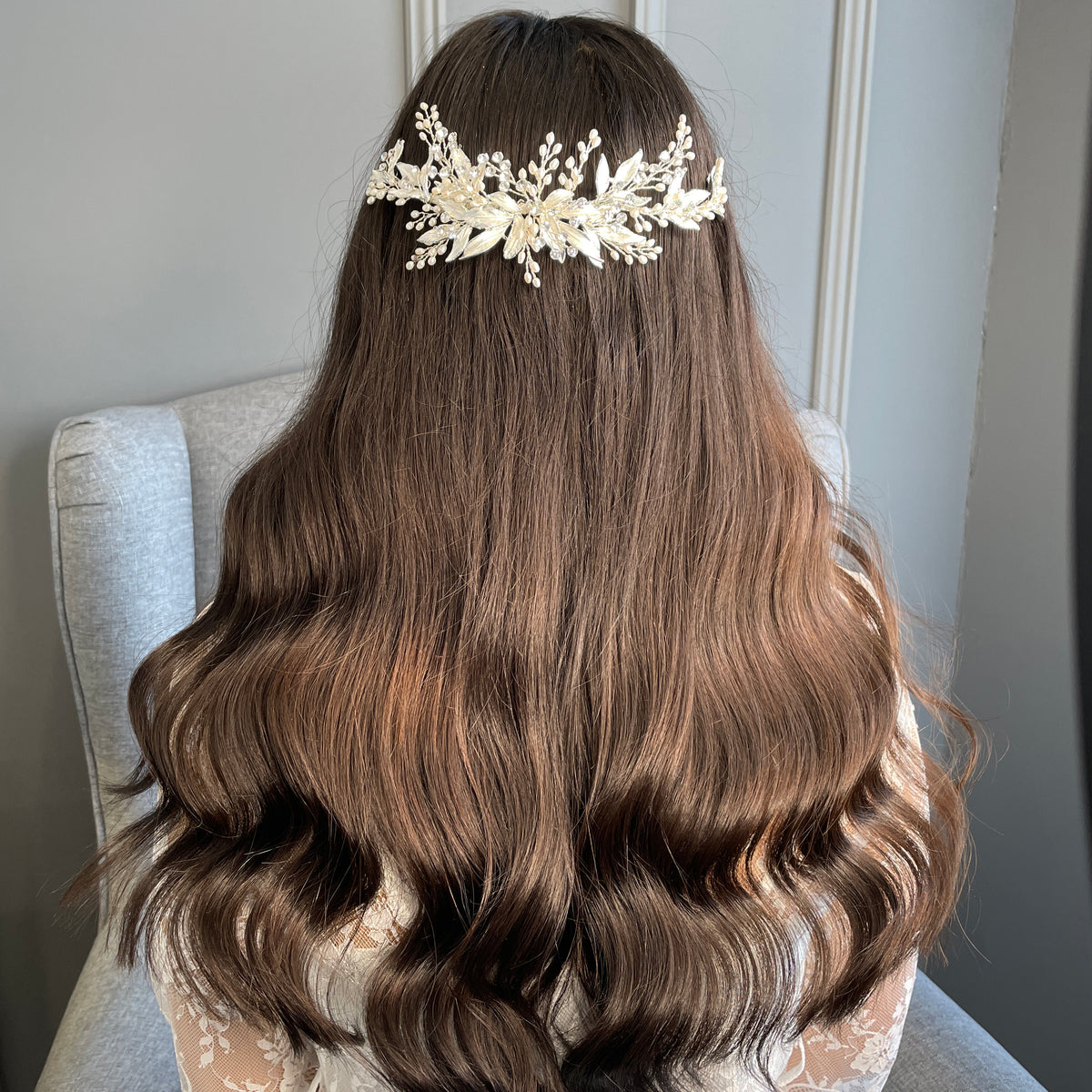 Cascata Bridal Headpiece Hair Accessories - Hair Comb