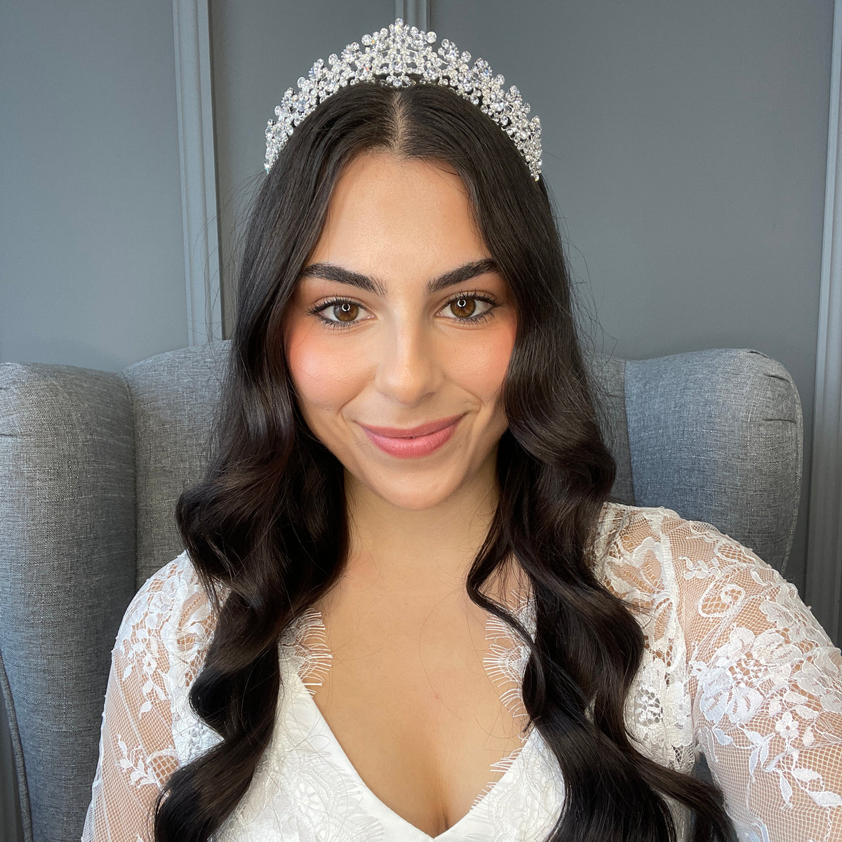 Revanah Crystal Bridal Crown Hair Accessories - Tiara &amp; Crown