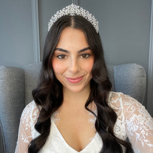 Revanah Bridal Crown Hair Accessories - Tiara & Crown    