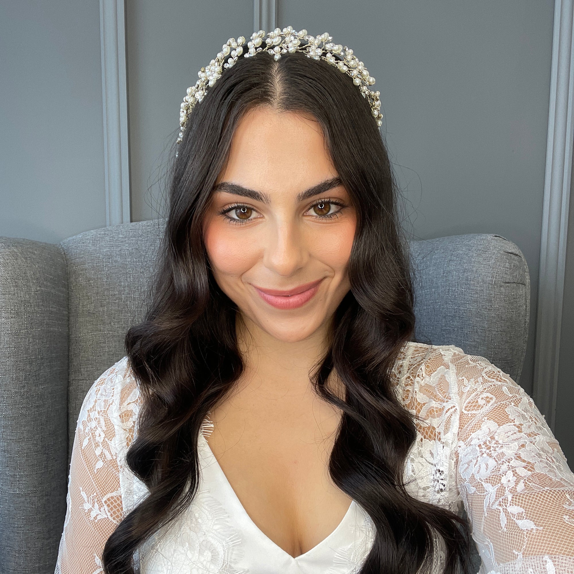 Litta Pearl Bridal Hair Vine Hair Accessories - Headpieces