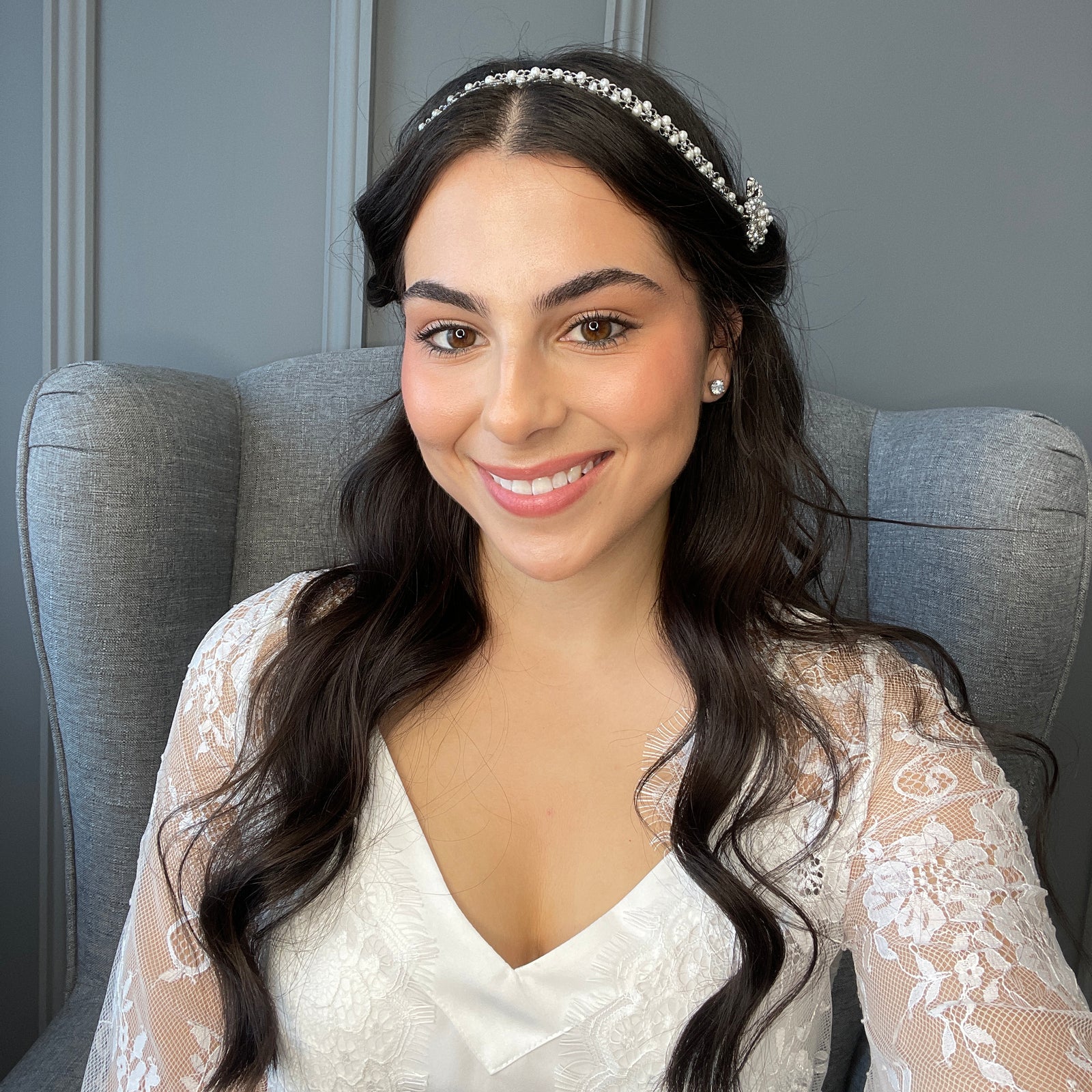 Touquet Crystal Pearl Bridal Hair Vine Hair Accessories - Headpieces