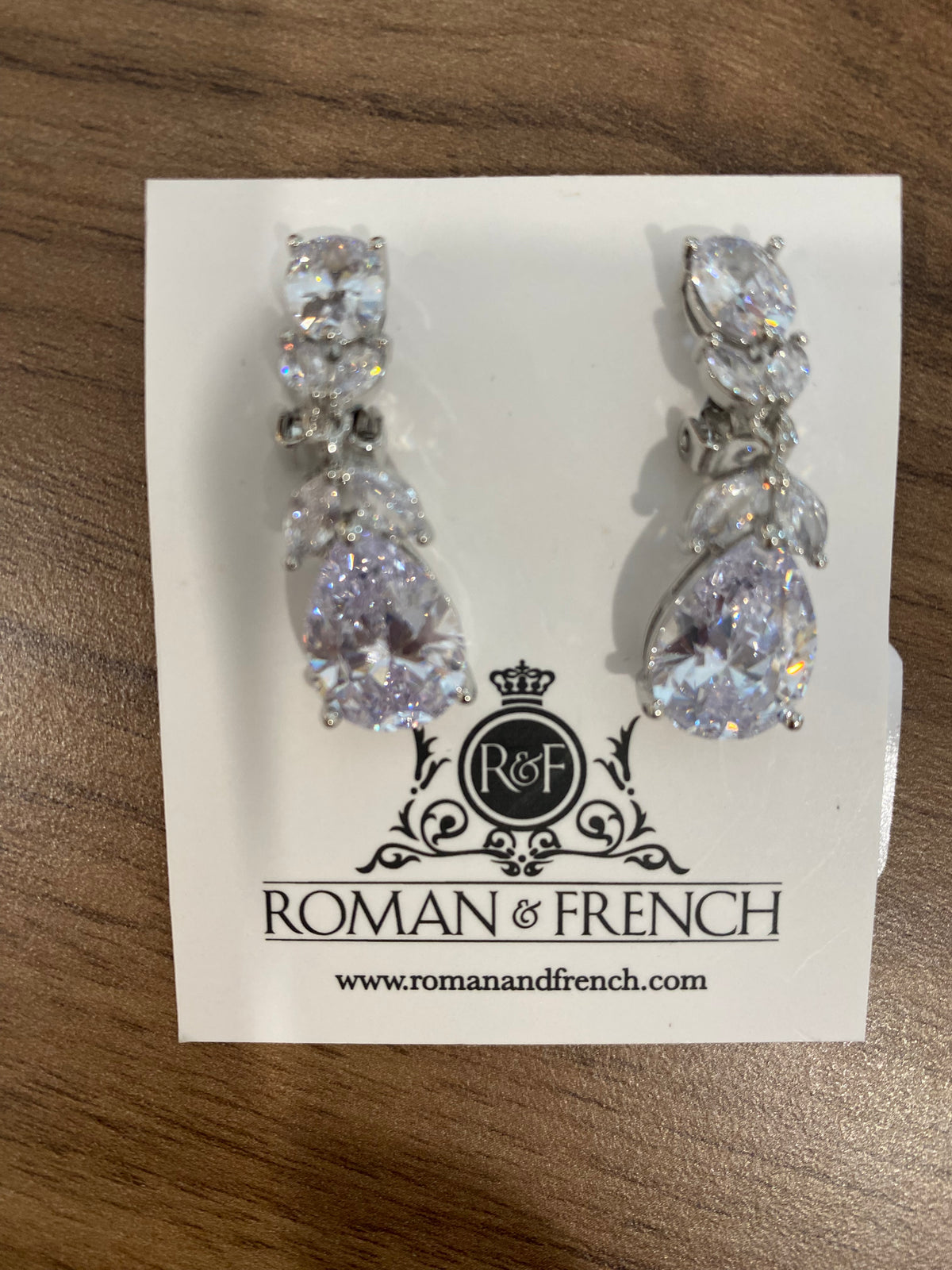 Azalea Crystal Clip-On Earrings Bridal &amp; Wedding Earrings Long Drop