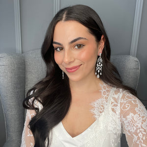 Odalis Bridal Earrings Earrings - Long Drop    
