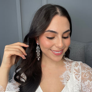 Odalis Bridal Earrings Earrings - Long Drop    