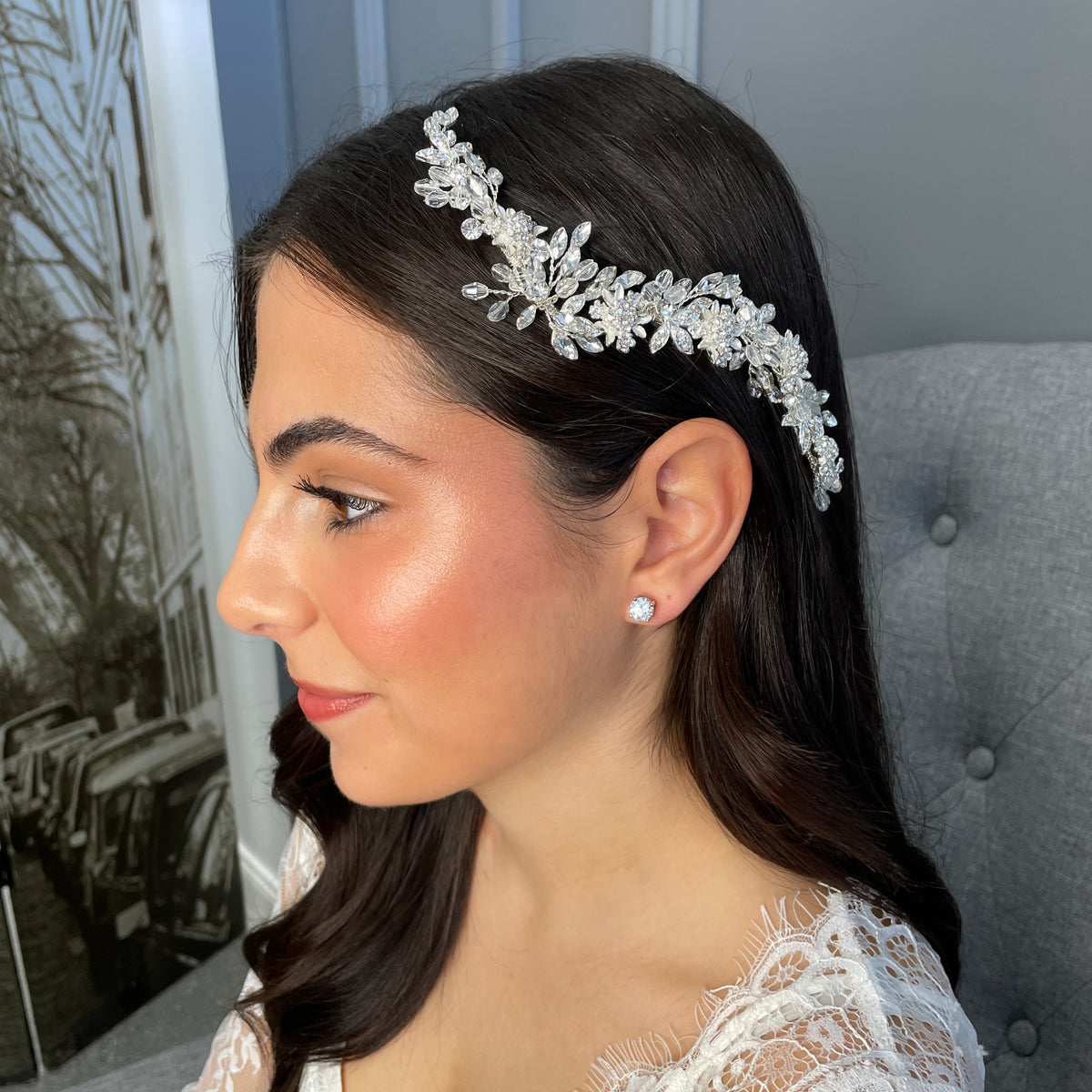 Carine Crystal Bridal Headpiece Hair Accessories - Headpieces