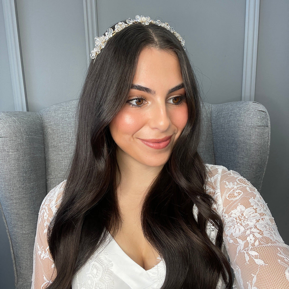 Elene Crystal Bridal Headband Hair Accessories - Headbands,Tiara