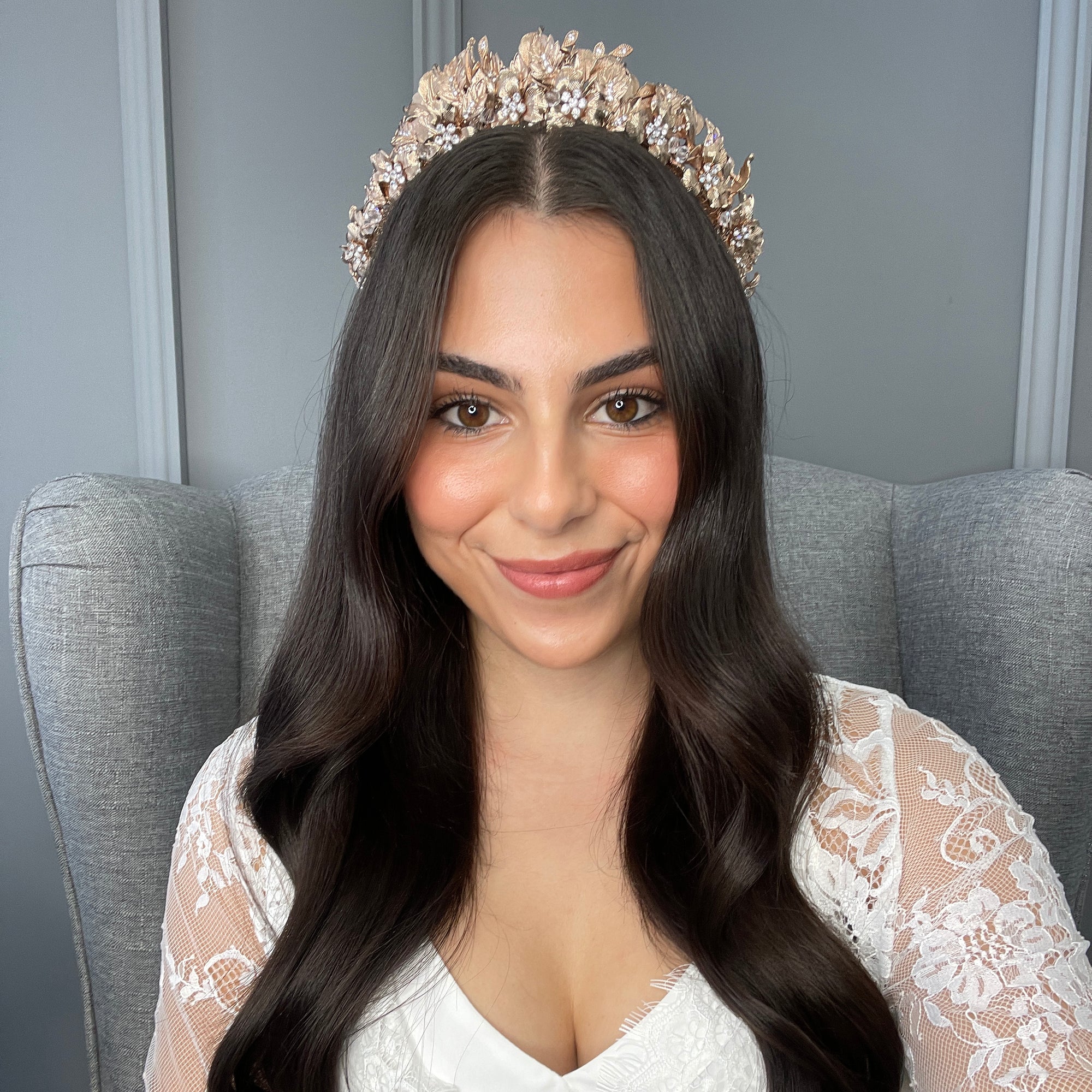 Emmalyn Bridal Crown Hair Accessories - Tiara & Crown