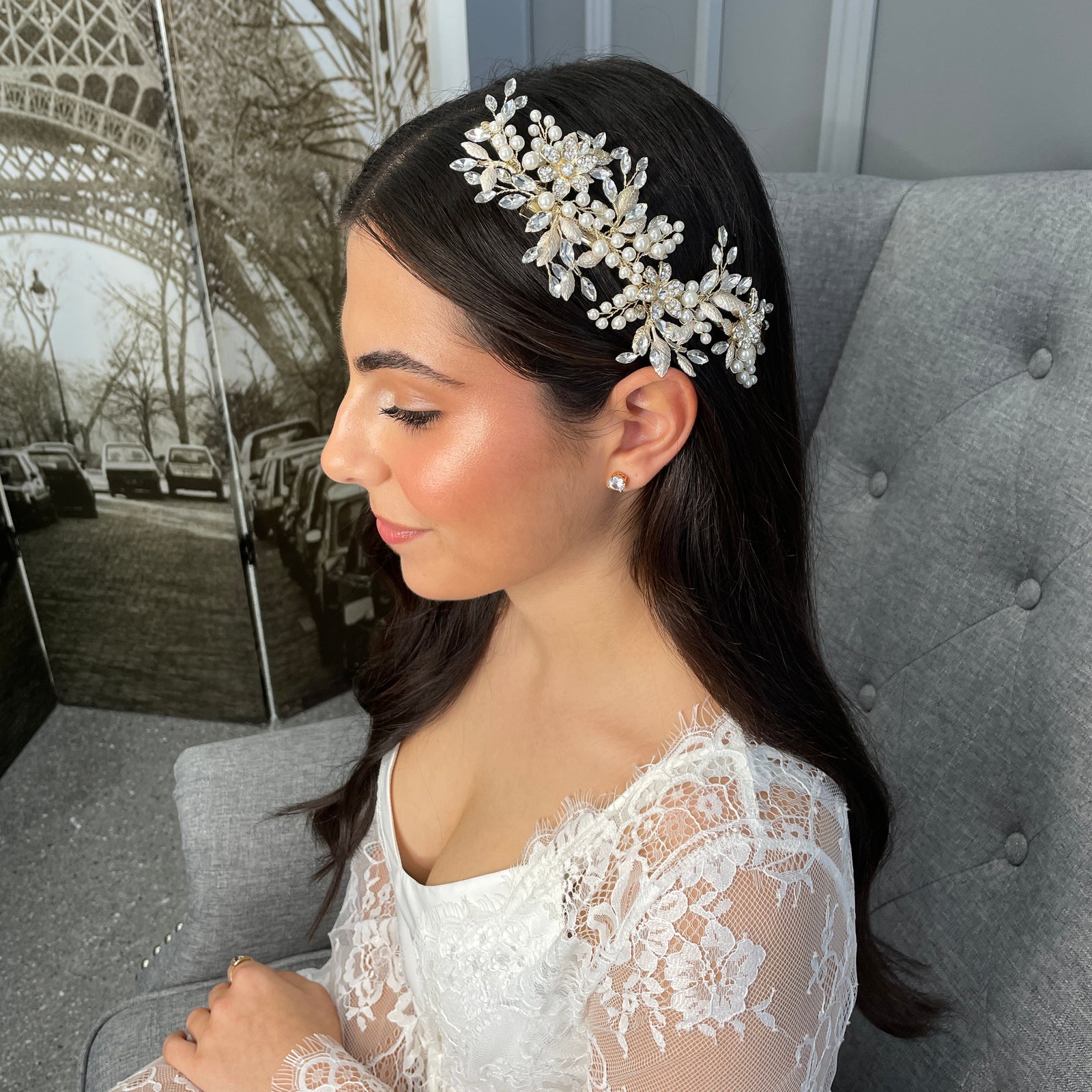 Lena Bridal Headpiece Hair Accessories - Hair Clip