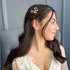 Elodie Bridal Hair Pin - Rose Gold Hair Accessories - Hair Clip    