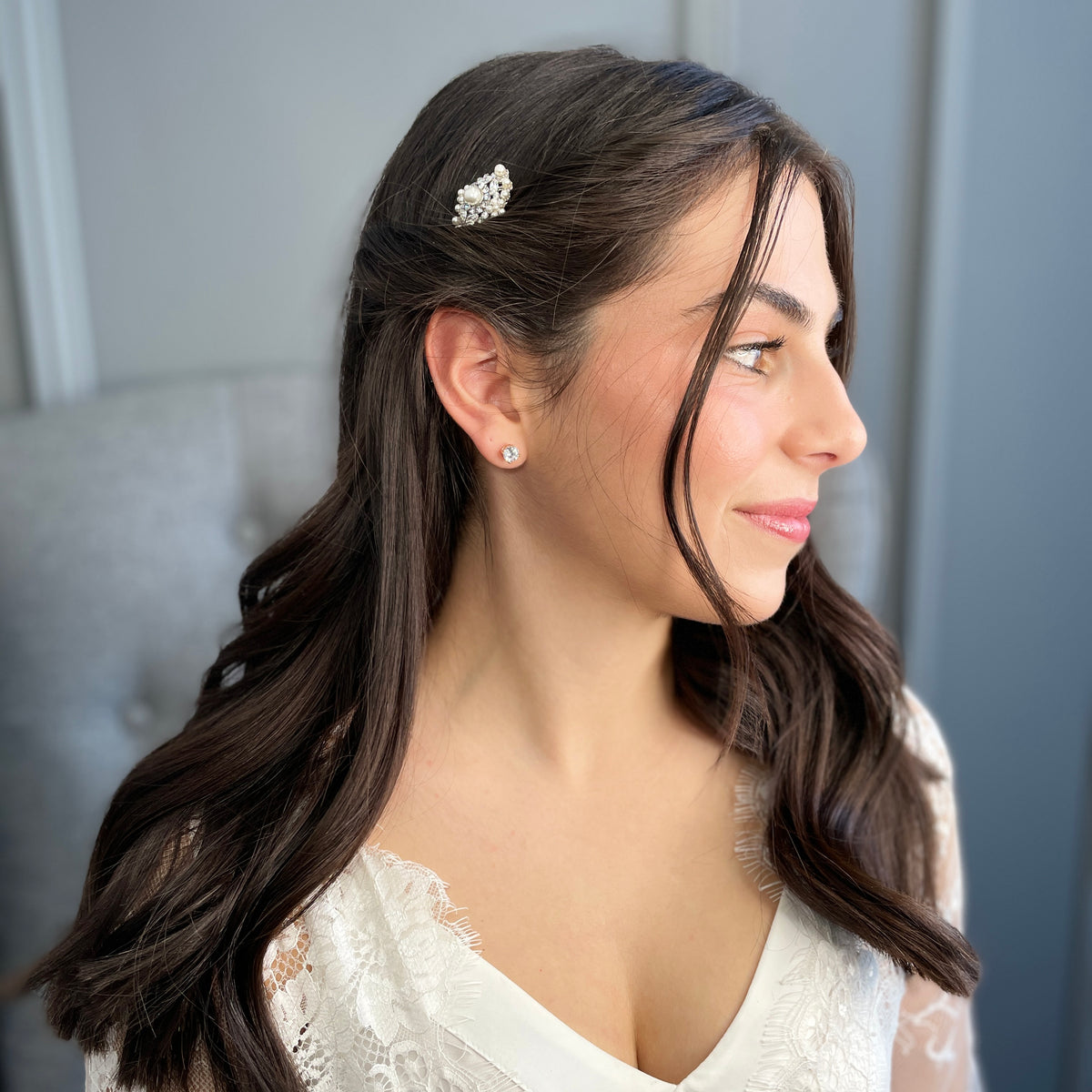 Sia Pearl Bridal Hair Clip Hair Accessories - Hair Clip