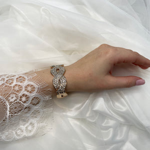Malala Bridal Bracelet - Gold Bracelet Wedding    