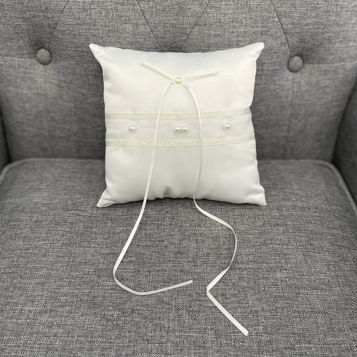 Gemma Pearl Wedding Ring Pillow Wedding Ring Pillow