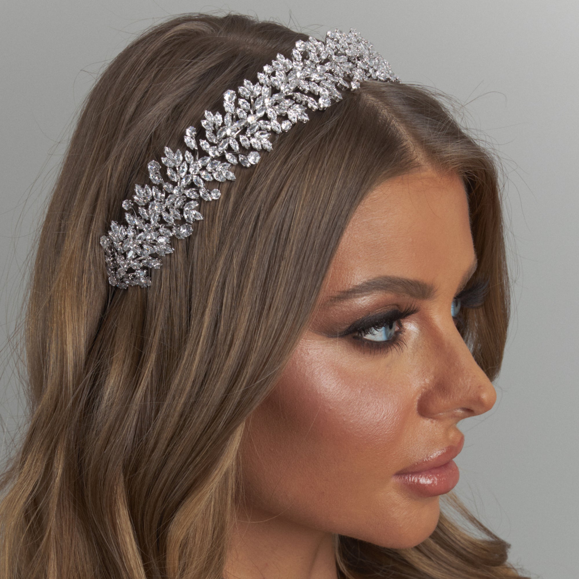 Isotta Crystal Bridal Headband Hair Accessories - Headbands,Tiara