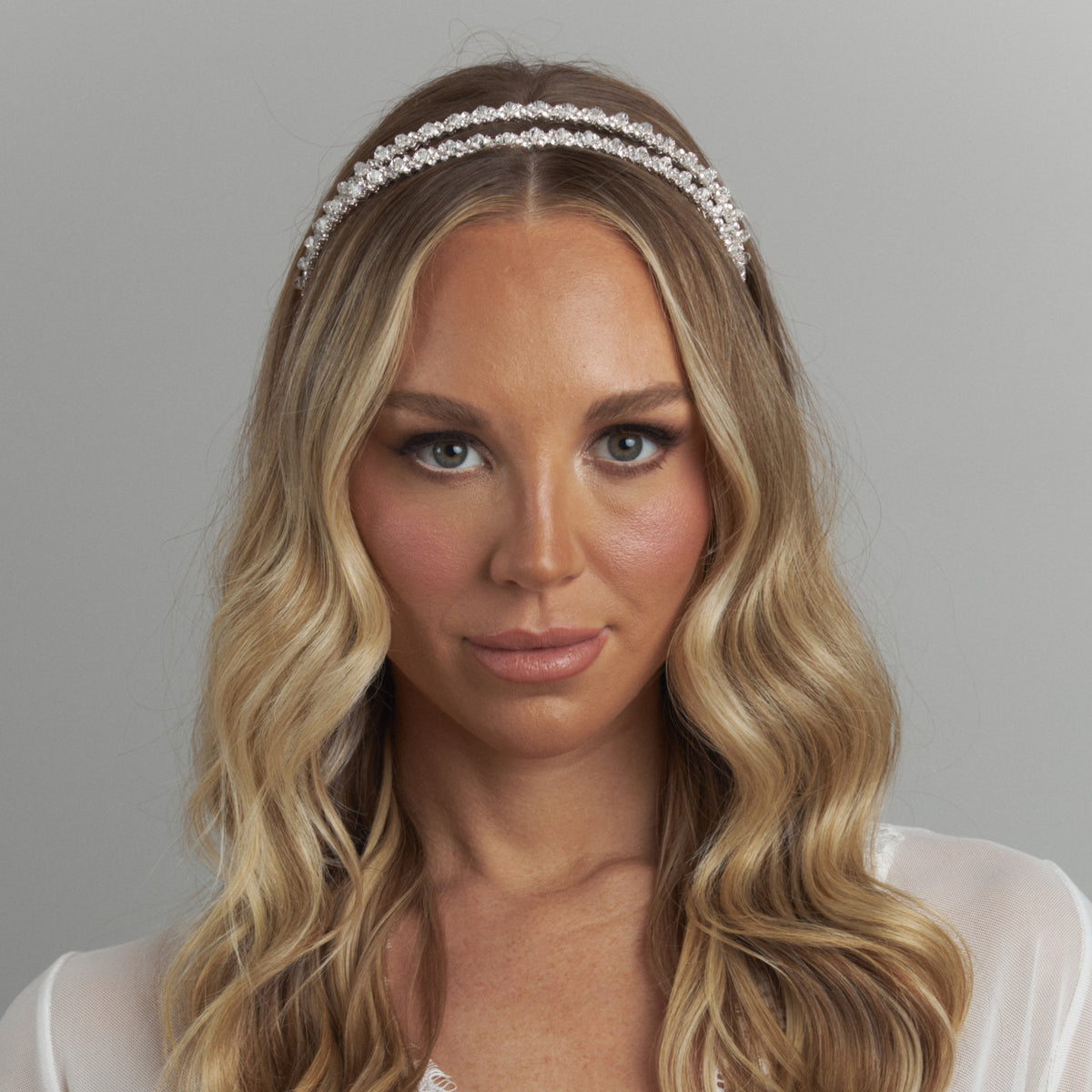 Kayla Bridal Double Headband Hair Accessories - Headbands,Tiara
