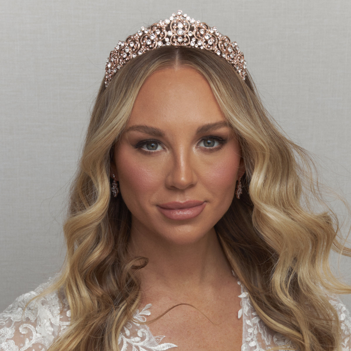 Laia Crystal Bridal Crown Hair Accessories - Tiara &amp; Crown