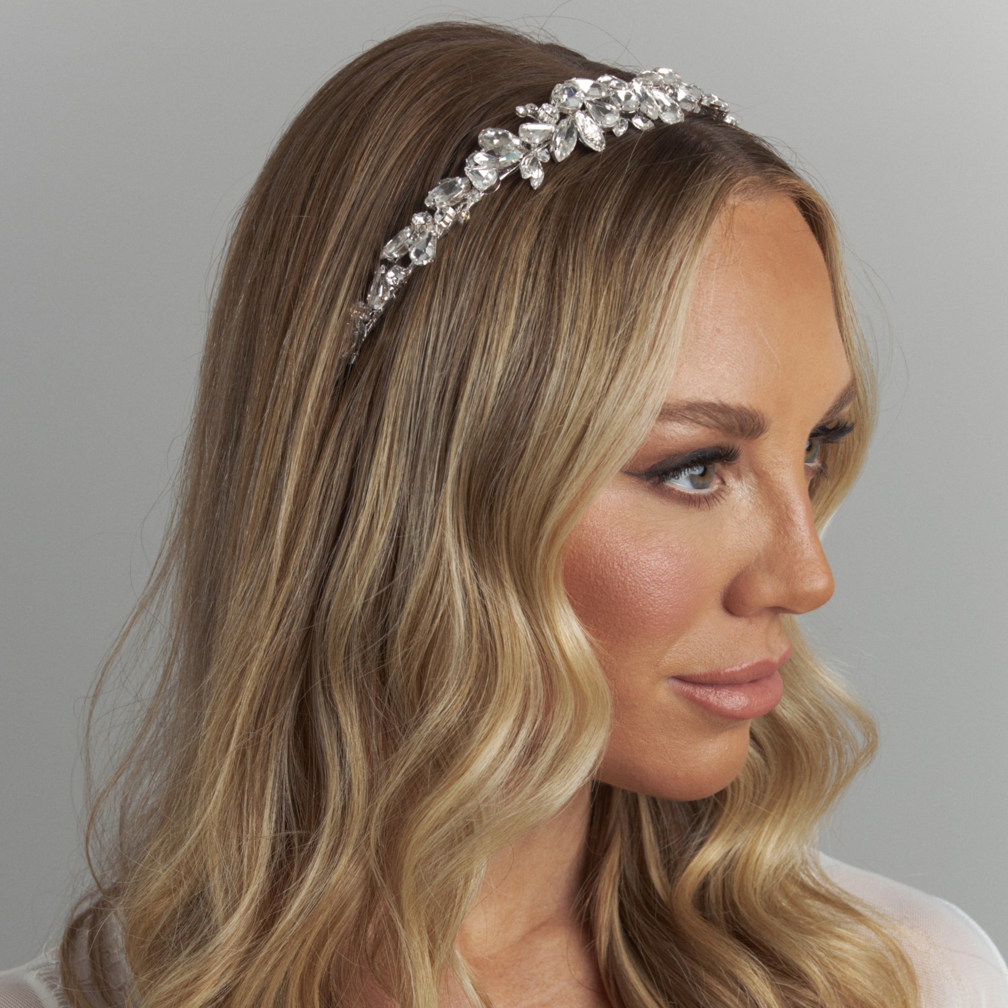 Liviana Crystal Bridal Headband Hair Accessories - Headbands,Tiara