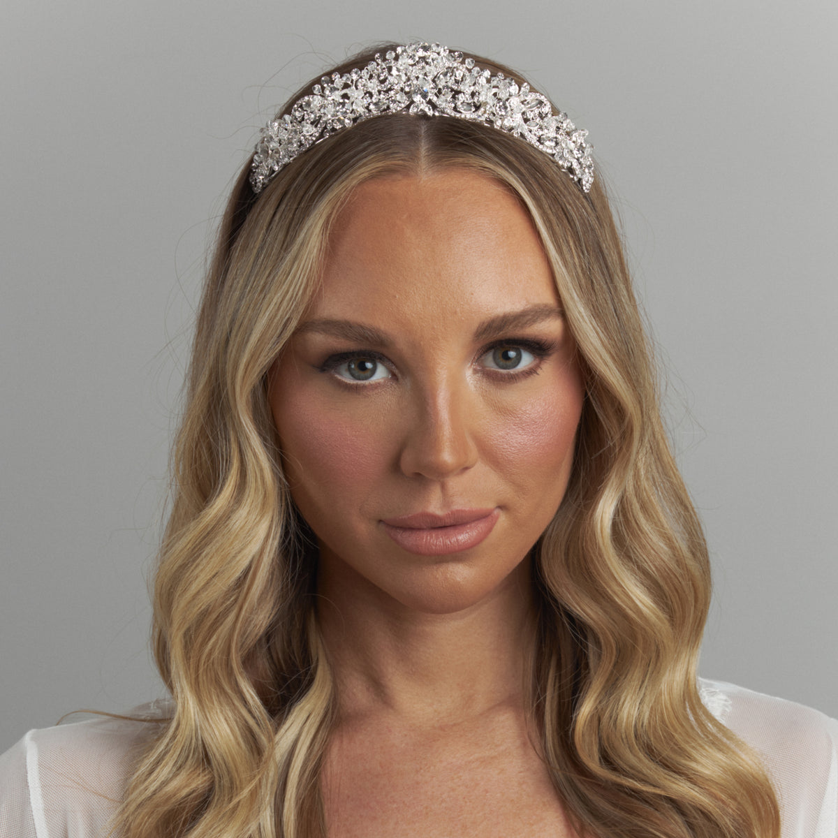 Maxine Crystal Bridal Crown Hair Accessories - Tiara &amp; Crown