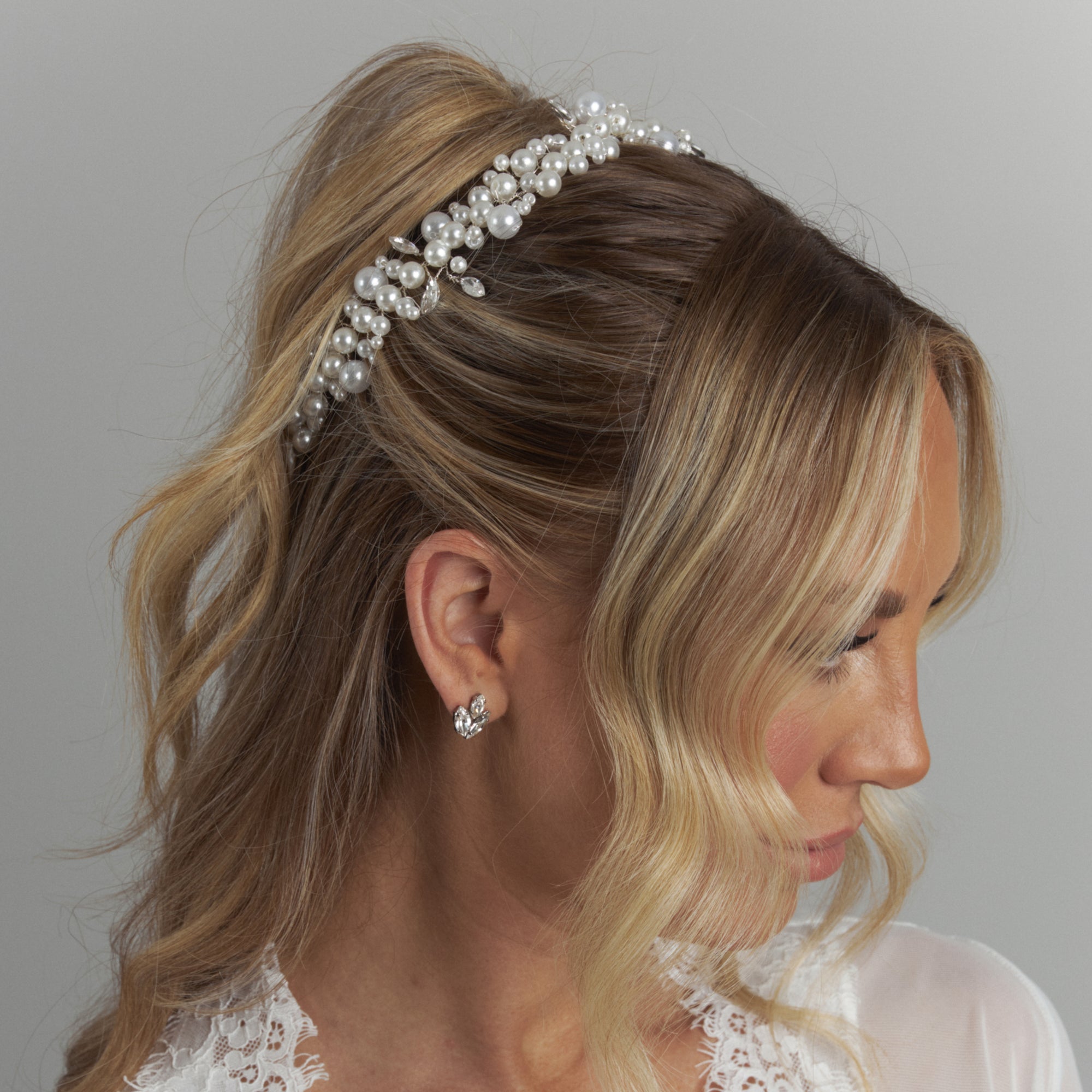 Miller Pearl Bridal Headpiece Hair Accessories - Headpieces