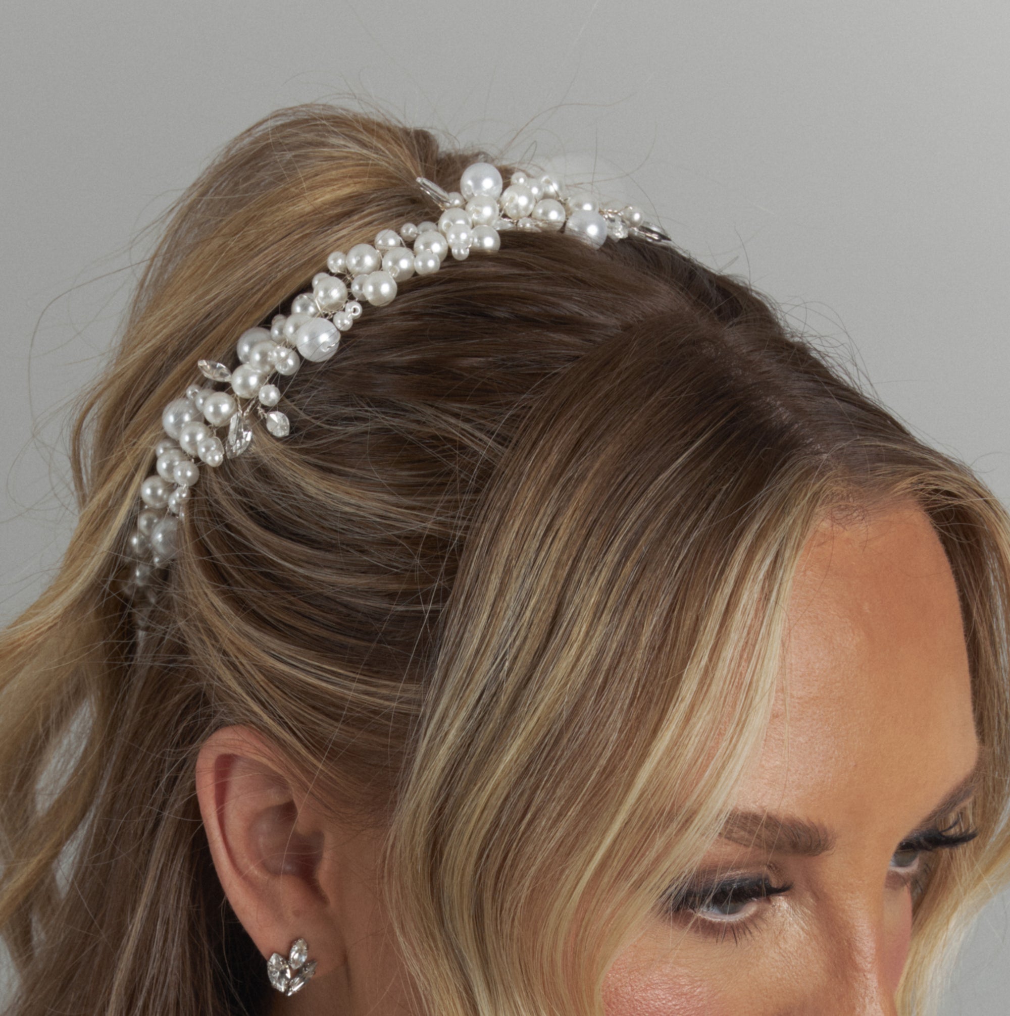 Miller Pearl Bridal Headpiece Hair Accessories - Headpieces