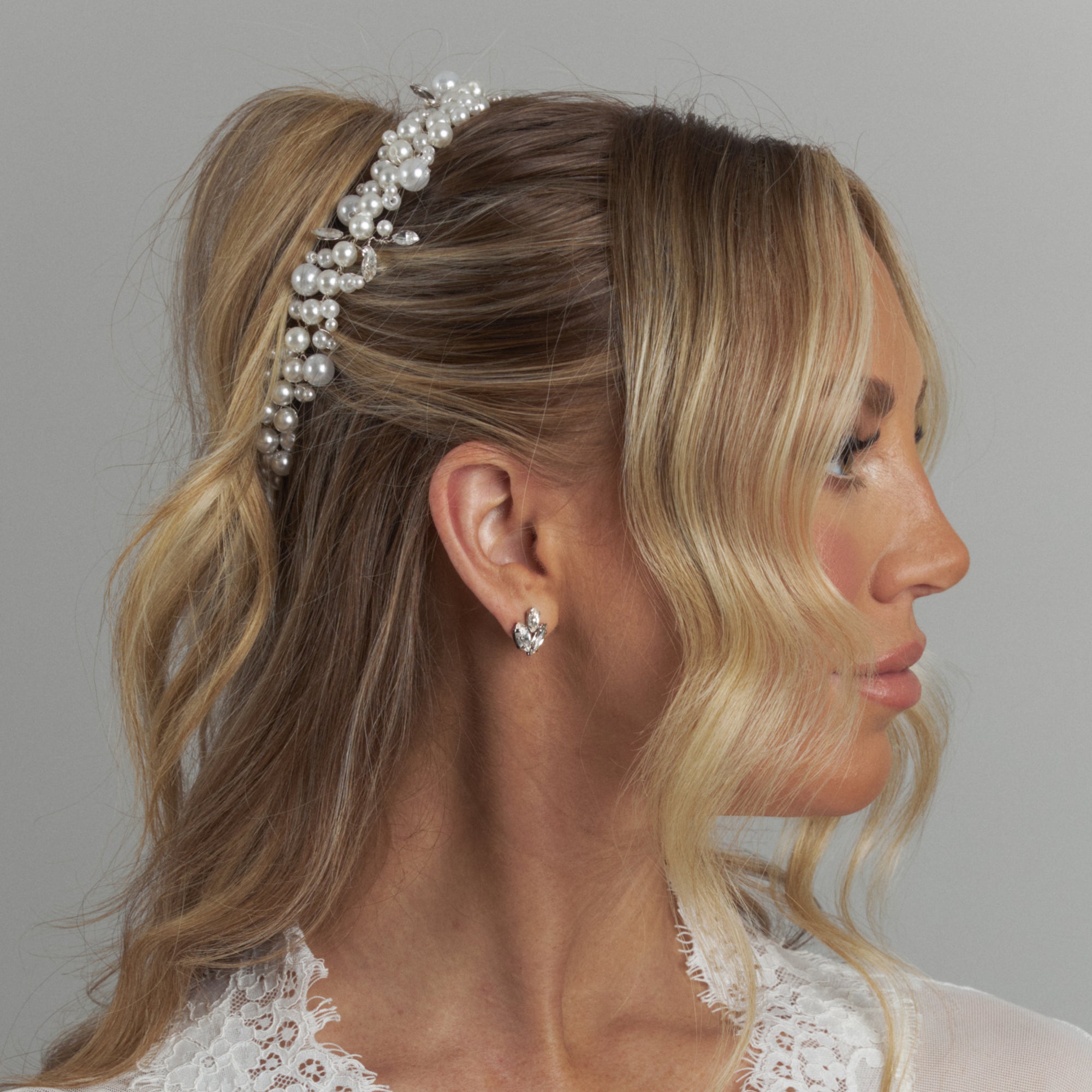 Miller Pearl Bridal Headpiece Hair Accessories - Headpieces