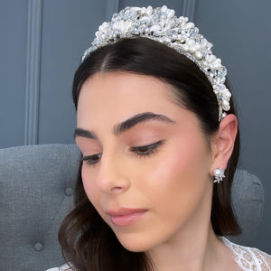 Odile Bridal Crown Hair Accessories - Tiara & Crown    