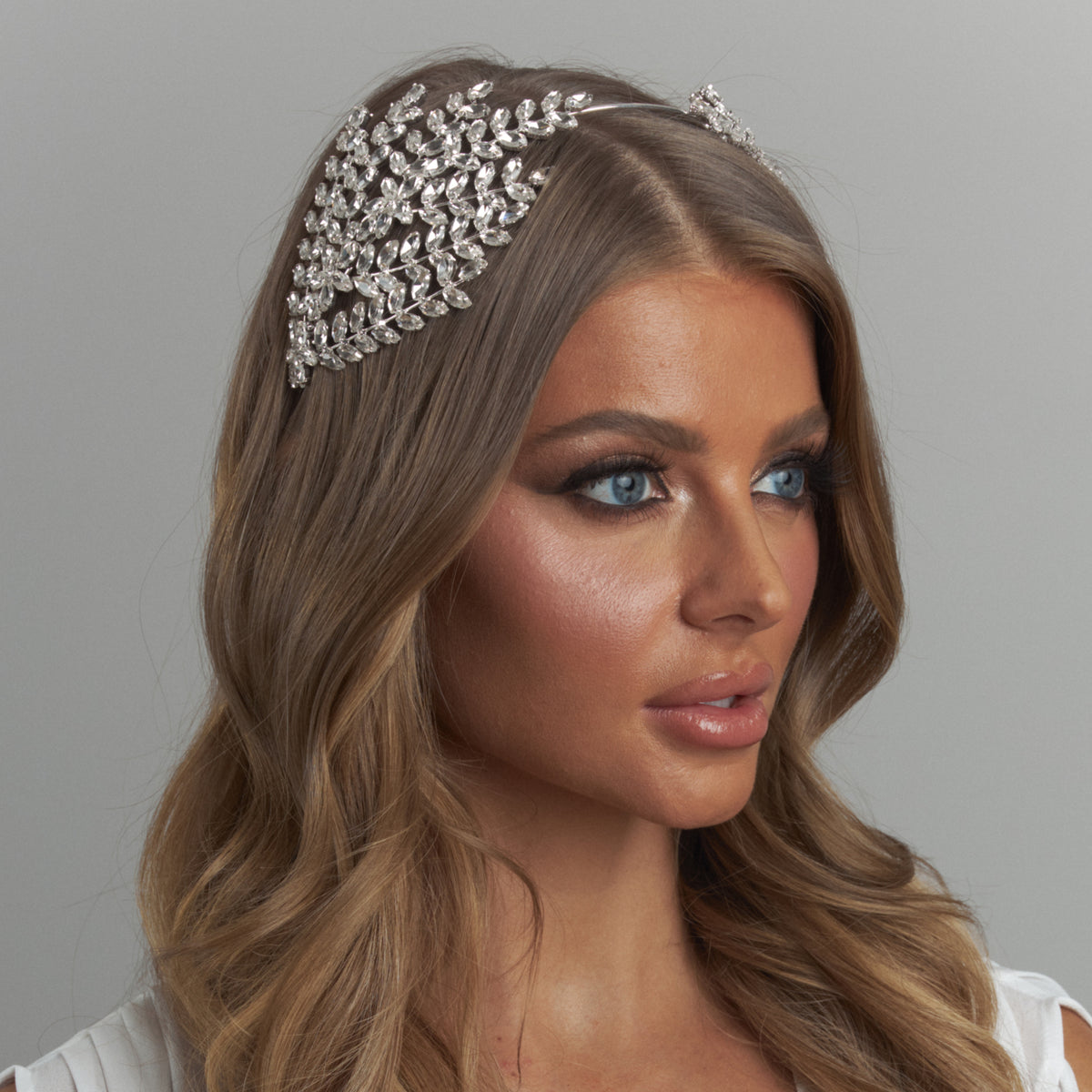 Ondina Bridal double Side Headpiece Hair Accessories - Headbands,Tiara