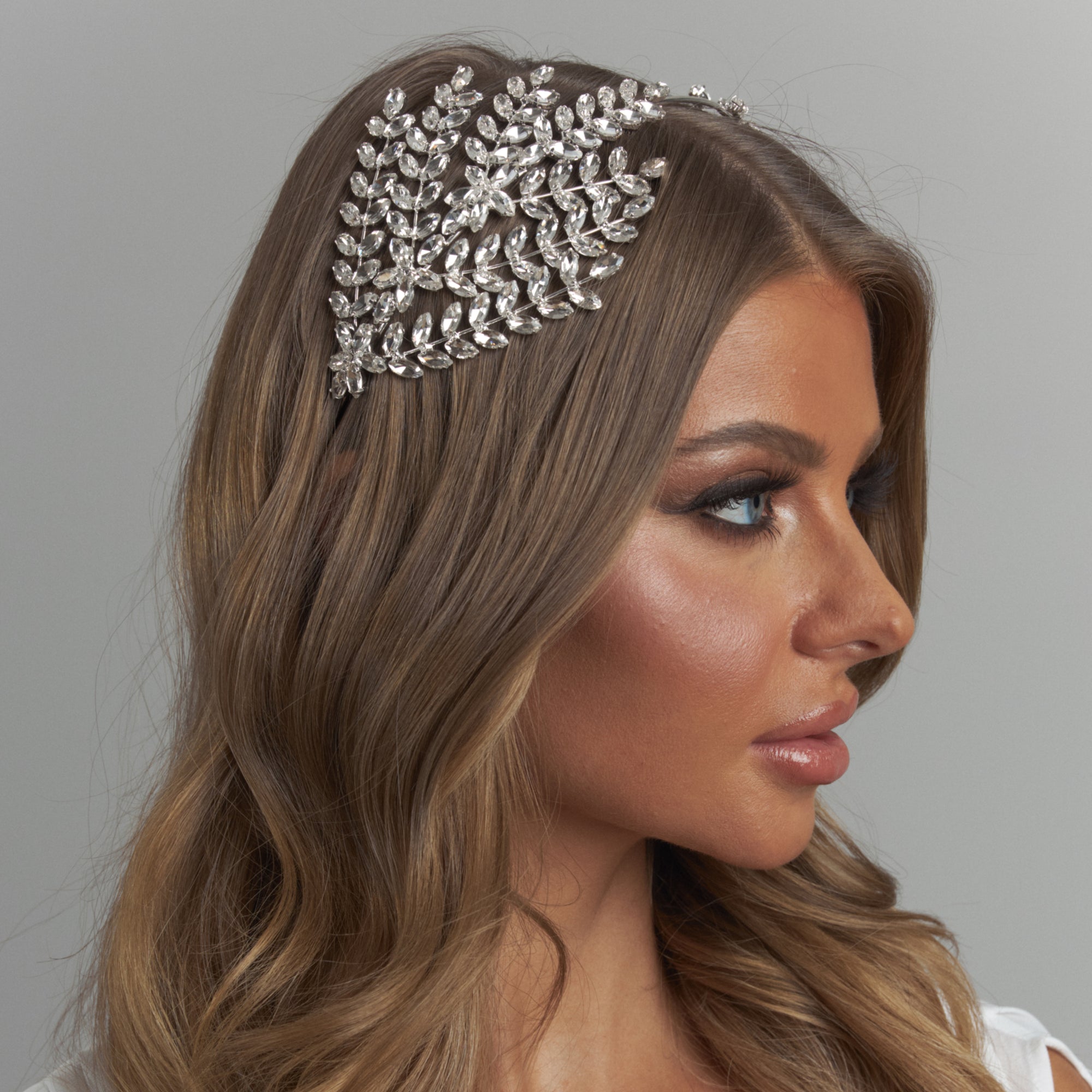 Ondina Bridal double Side Headpiece Hair Accessories - Headbands,Tiara