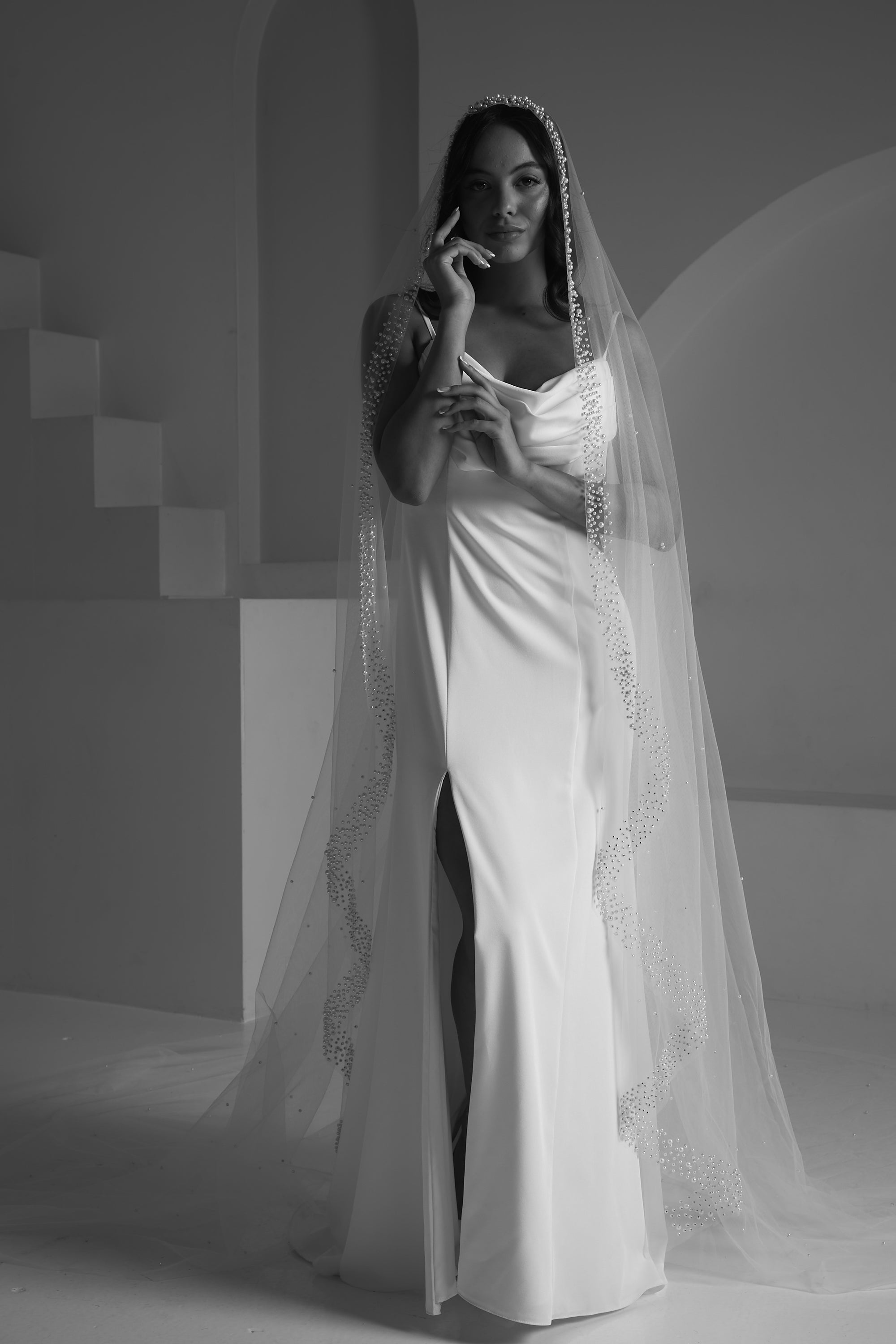 Pearl Beaded Veils