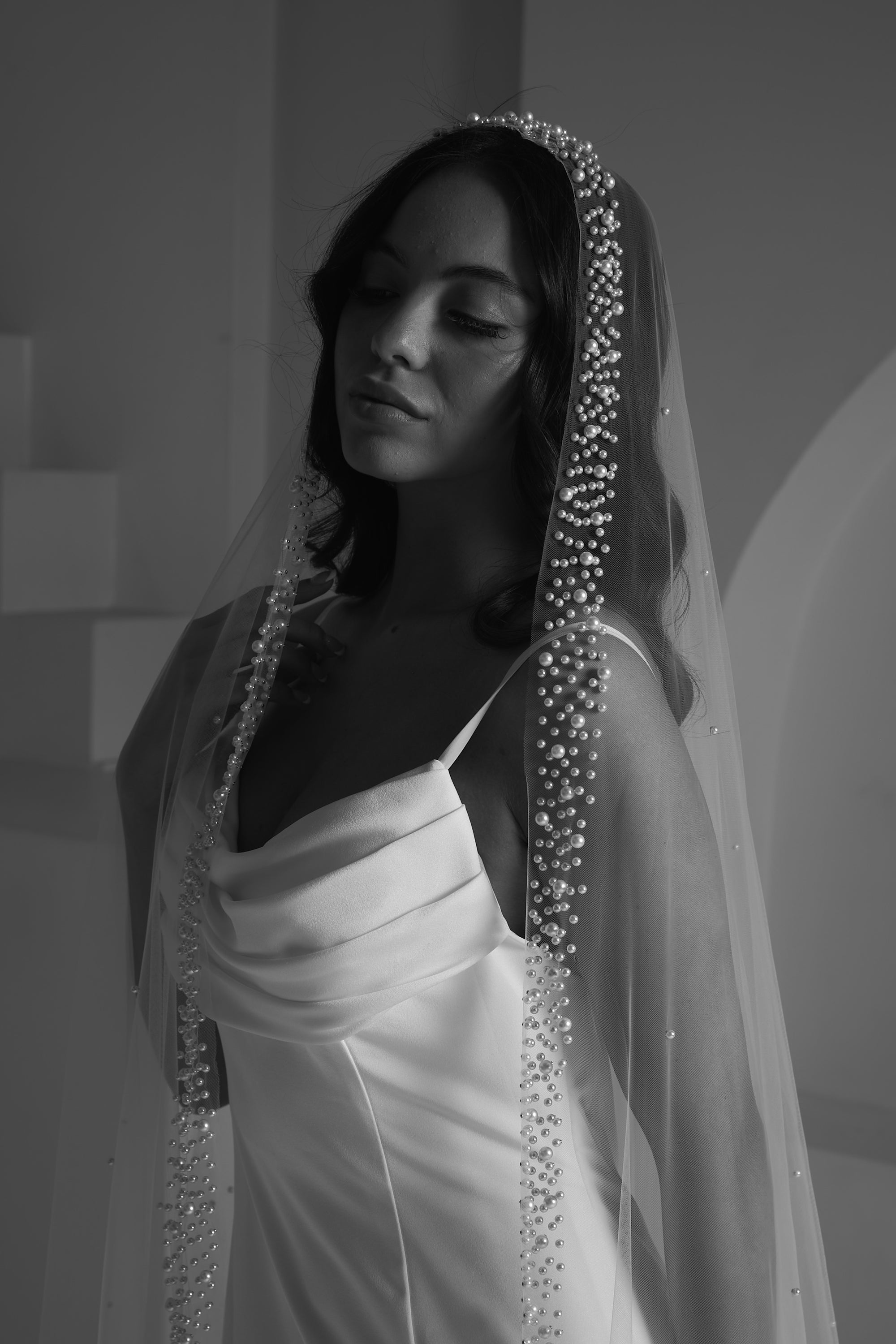 Pearl Beaded Veils