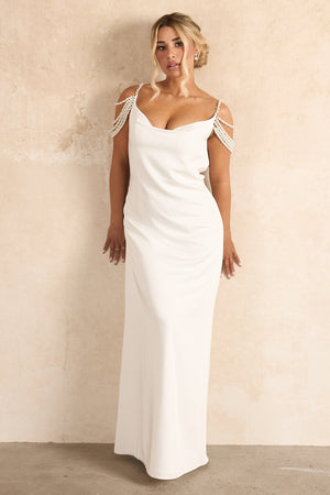 Valentina Pearl Bridal Slip Dress