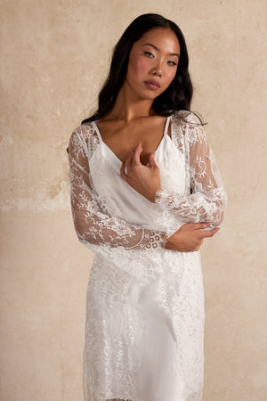 Anastasia Bridal Lace Robe