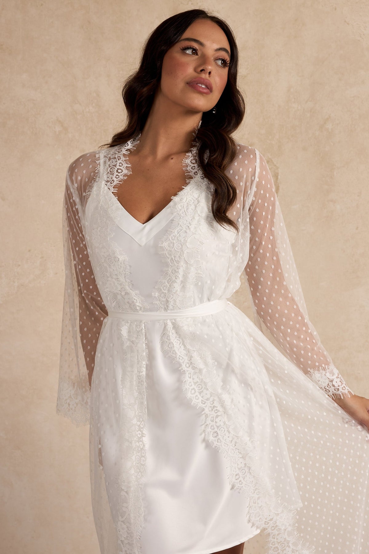 Delphine Bridal Robe Bridal Robe - RTW