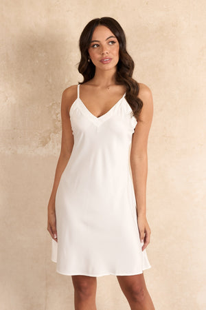 Ava Short Bridal Slip Dress